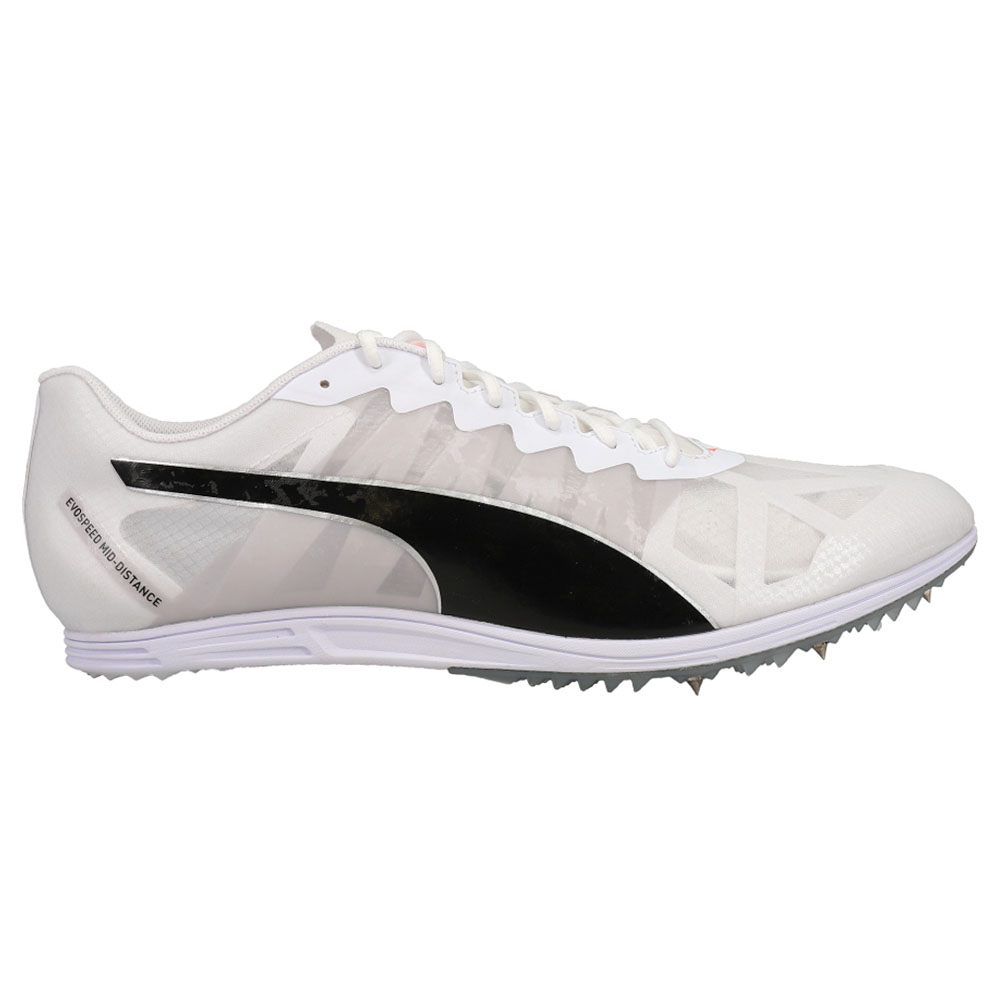 Shop White Mens Mid-Distance Running Shoes