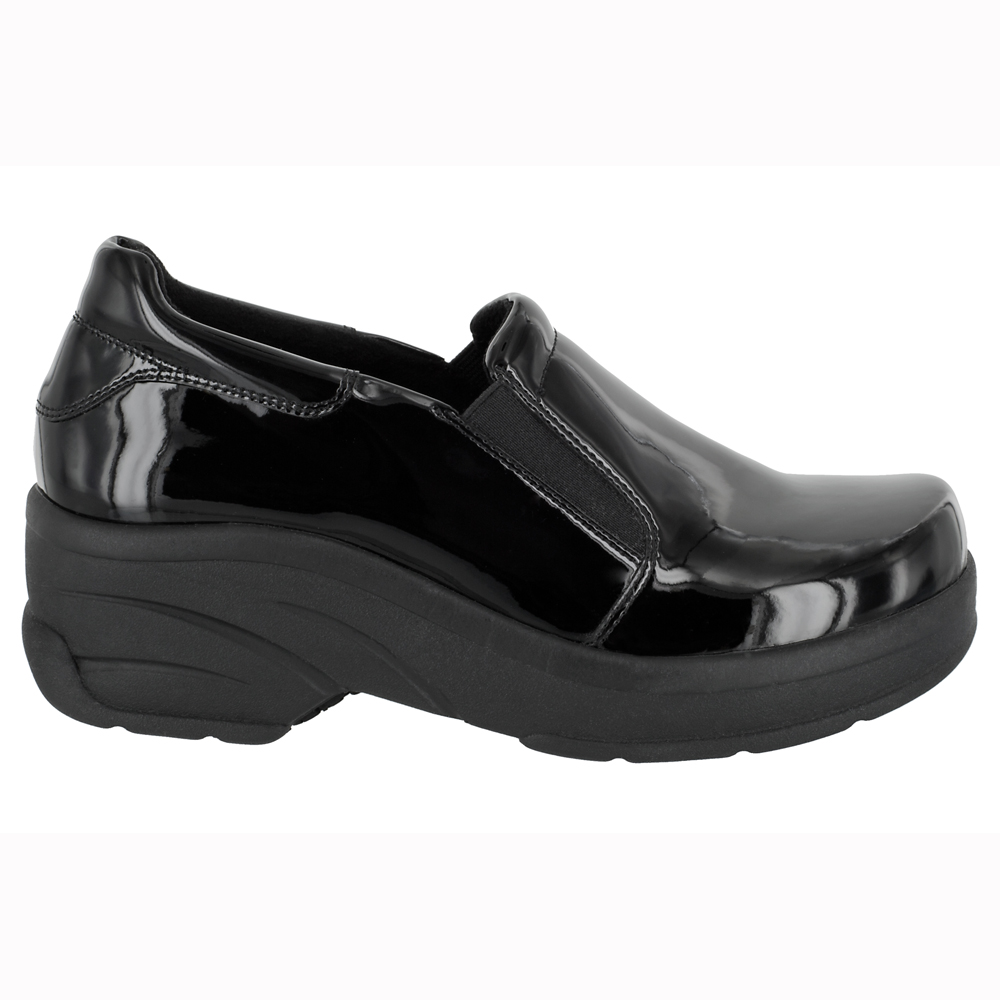 Black patent work shoes Clearance