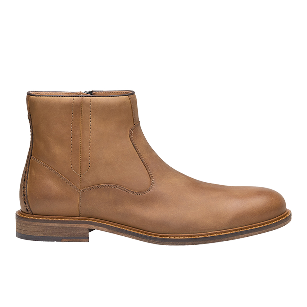 Johnston & Murphy Ripley Inside Zip Round Toe Zippered Boots