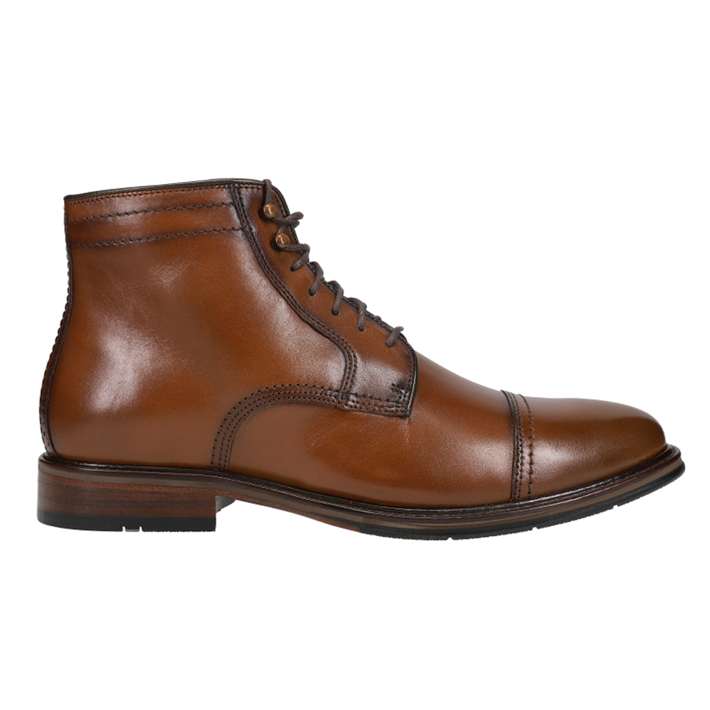 cap toe zip boots