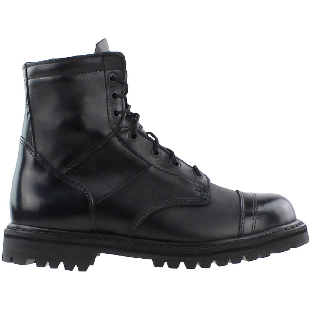 Rocky 7 Side Zipper Jump Boot Black Mens Lace Up Boots