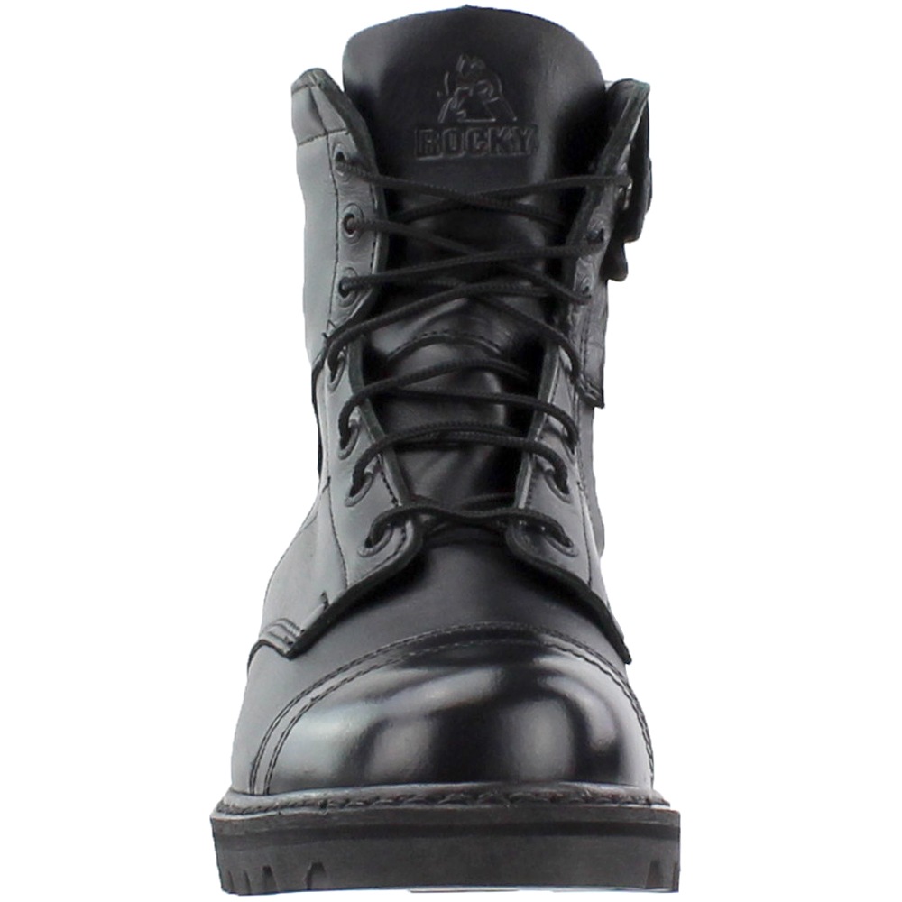 Rocky 7 Inch Jump Boots Black Mens Lace Up Boots