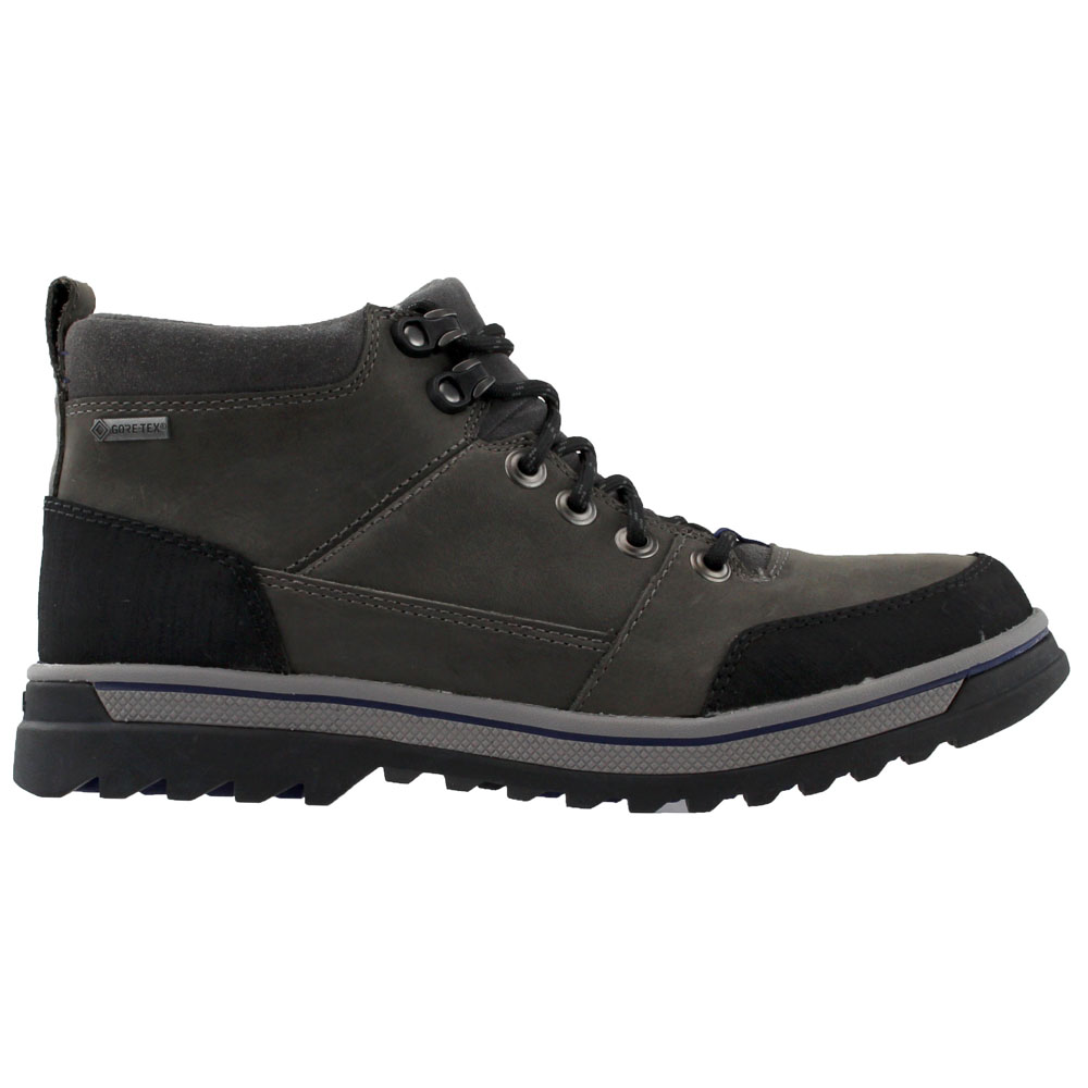 Clarks Ripway Top GTX Grey Mens Lace Up Boots | Shoe Bacca