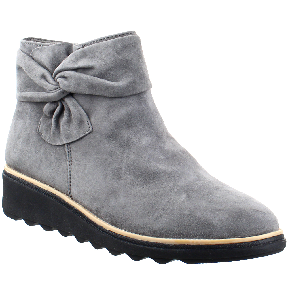 Sharon Salon Choose SZ/Color New Clarks Collection Suede Ankle Boots with Bow