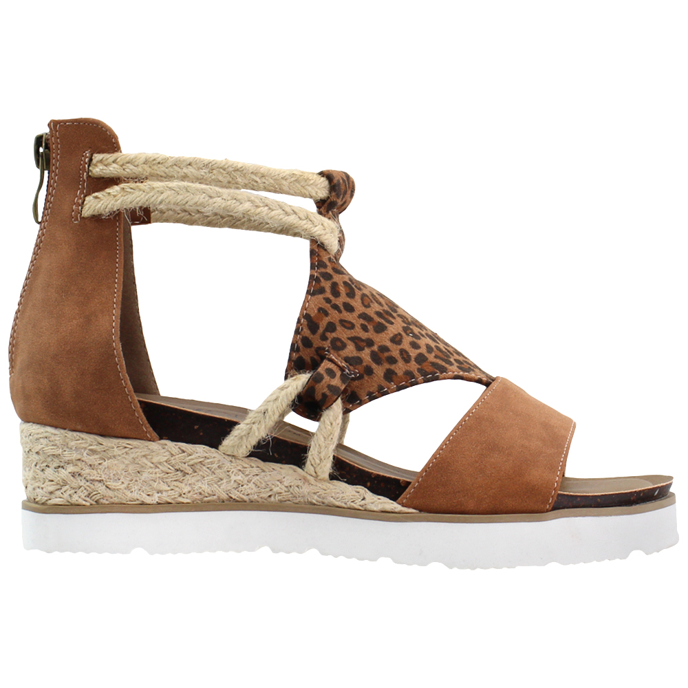 cheetah wedge sandals