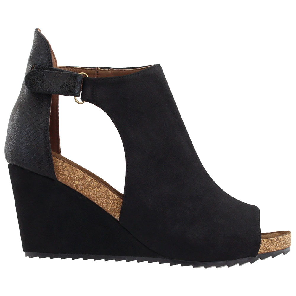 corkys black wedges