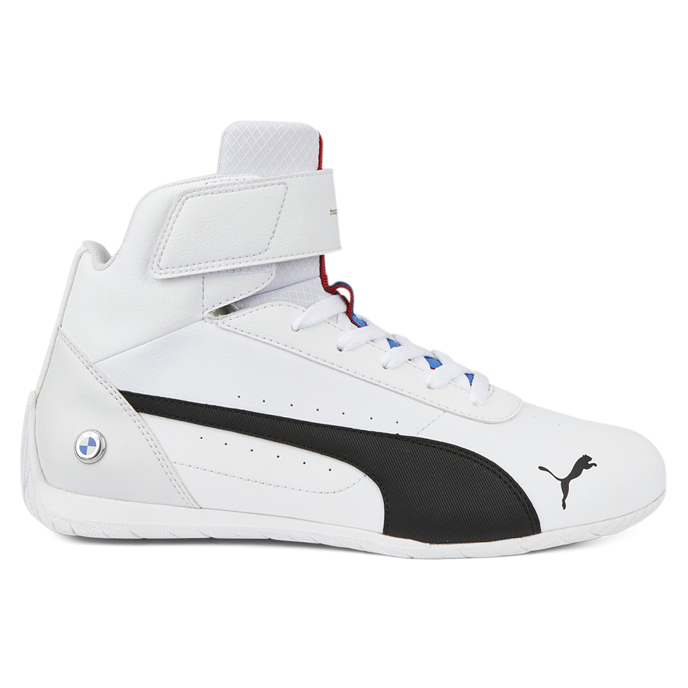 White Mens Puma BMW MMS Neo Cat Top Sneakers