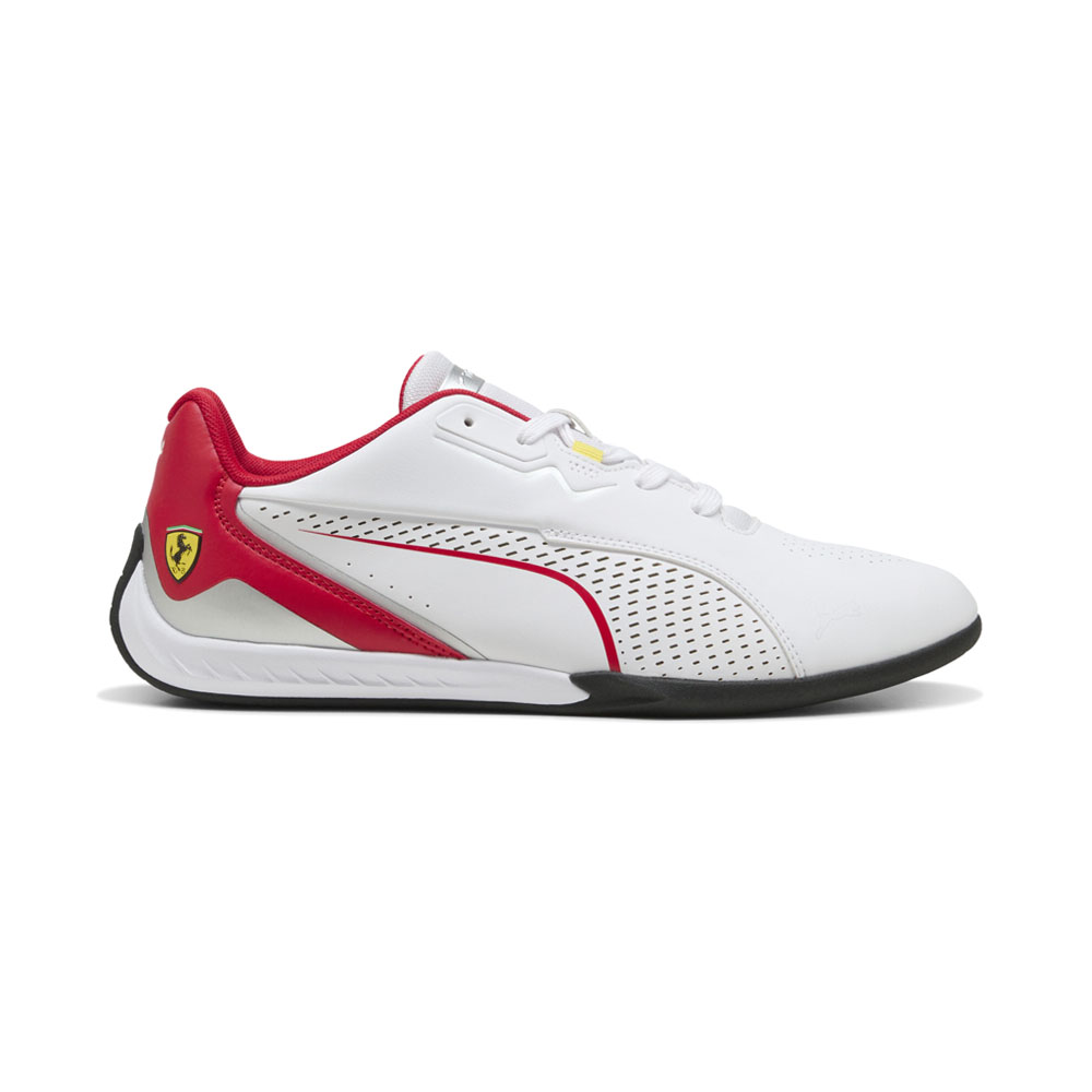 PUMA Scuderia Ferrari Drift Cat 11 Lace Up Mens White Sneakers