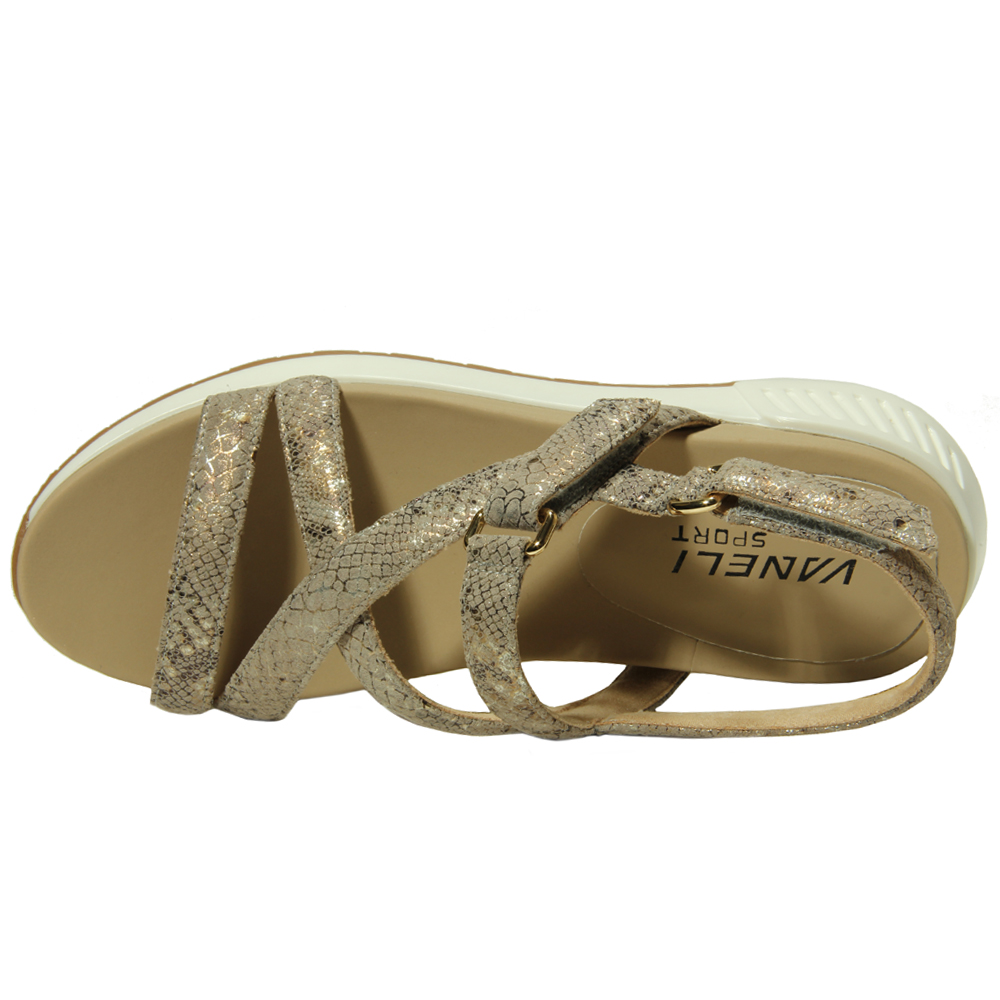 Shop Beige Womens VANELi Trevin Wedge Sandals