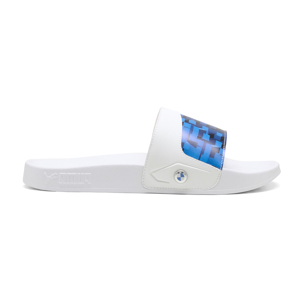 PUMA Bmw M Motorsport Leadcat 2.0 Graphic Slides Mens White Casual