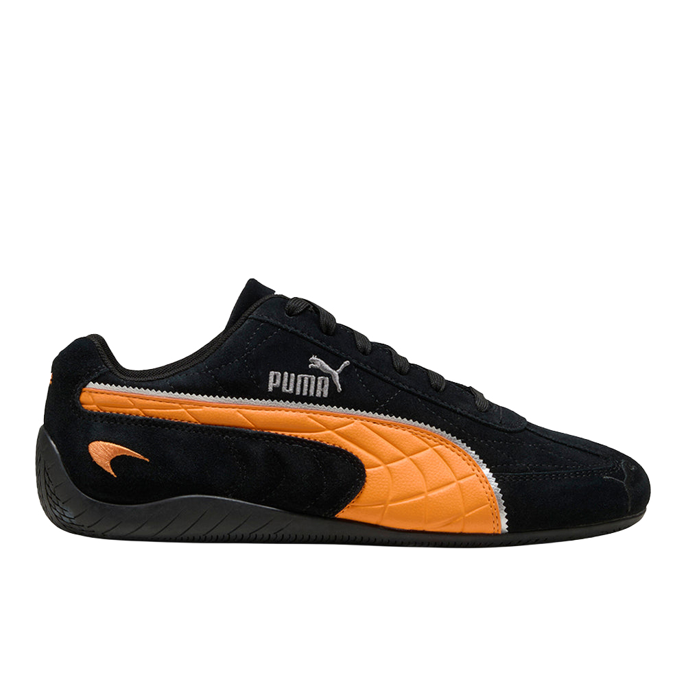 PUMA Mclaren Speedcat Lace Up Mens Black, Orange Sneakers Casual
