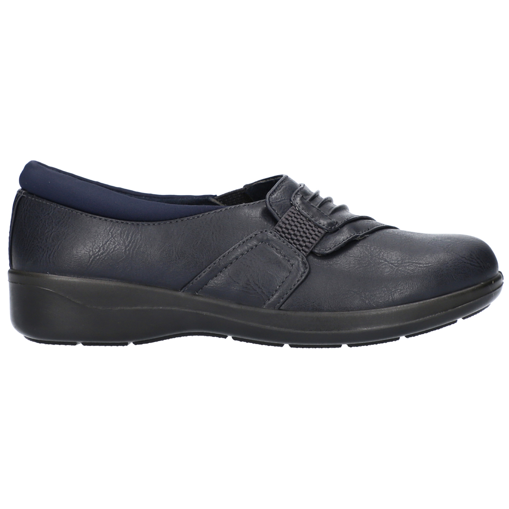 Easy Street Easy Street Folk Flats Navy Easy Street Sportster Womens Casual