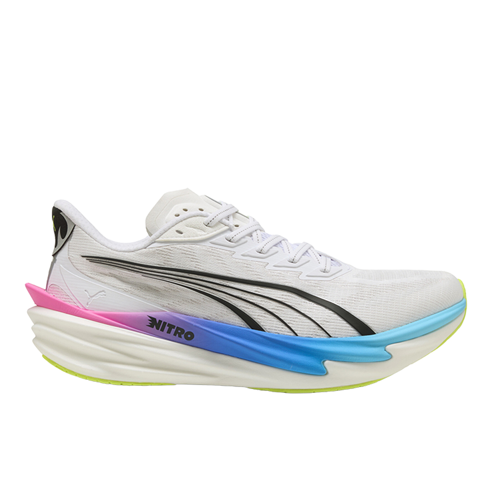PUMA Deviate NITRO™ 4 Men's Road Running Shoes in White, Size 7.5