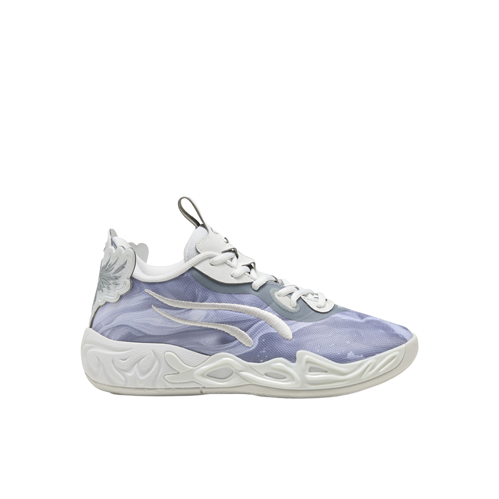 PUMA MB.04 Lo Team Big Kids' Basketball Shoes in Grey, Size 5.5