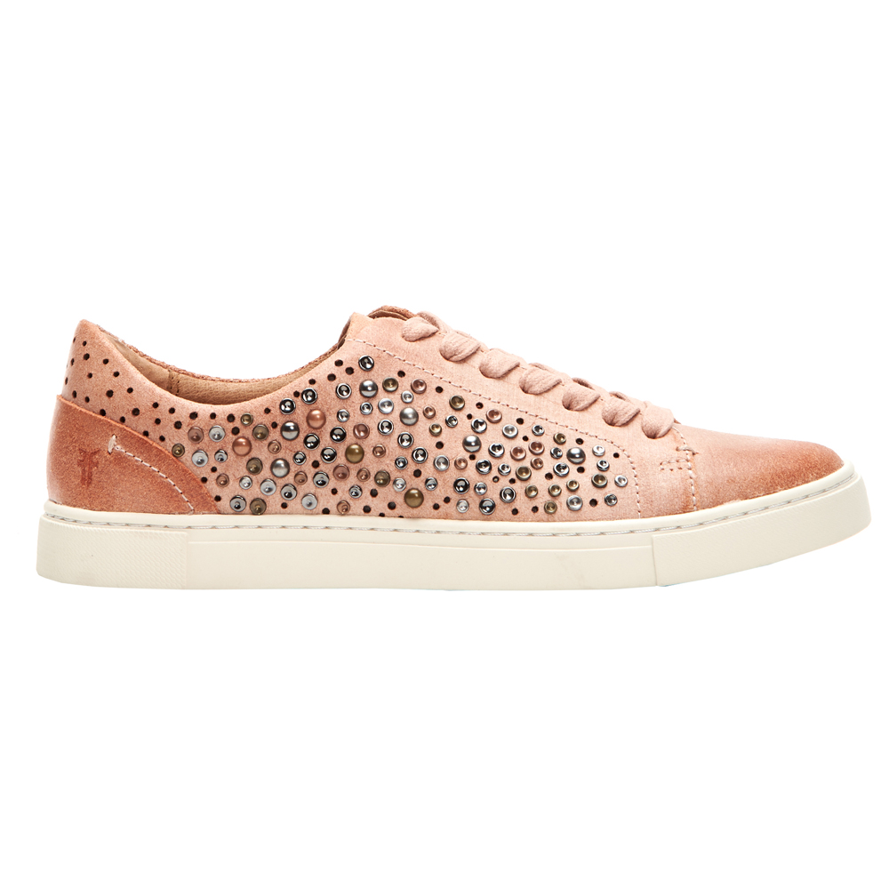 Frye Ivy Deco Stud Low Lace Pink Womens 