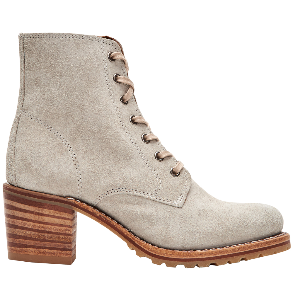 Frye Womens Sabrina 6G Lace Up Casual Booties Shoes,