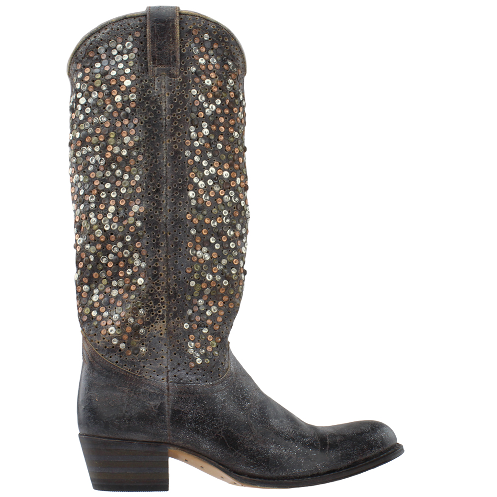 frye deborah studded boots
