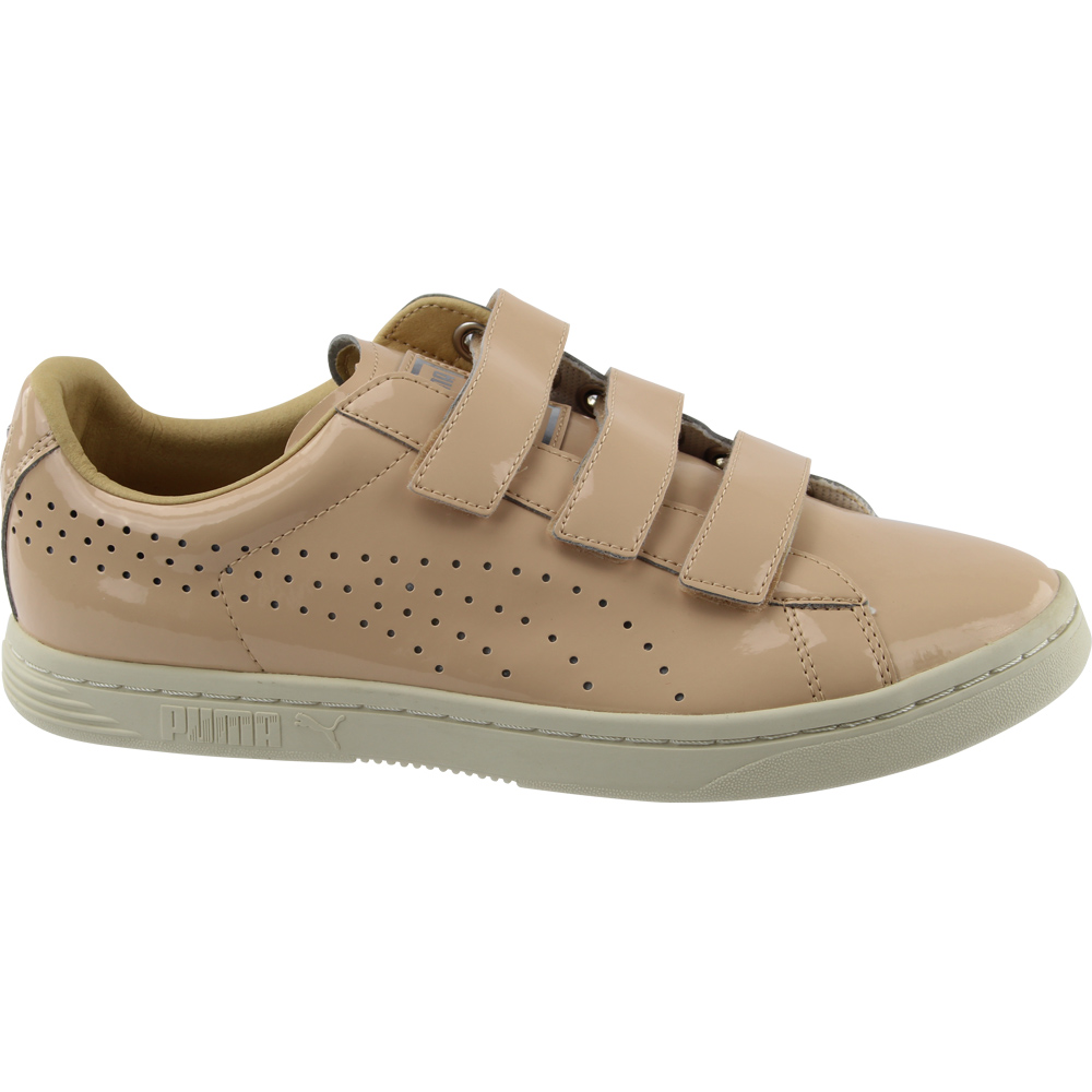 Puma Court Star Velcro Beige Womens Lace Up Sneakers