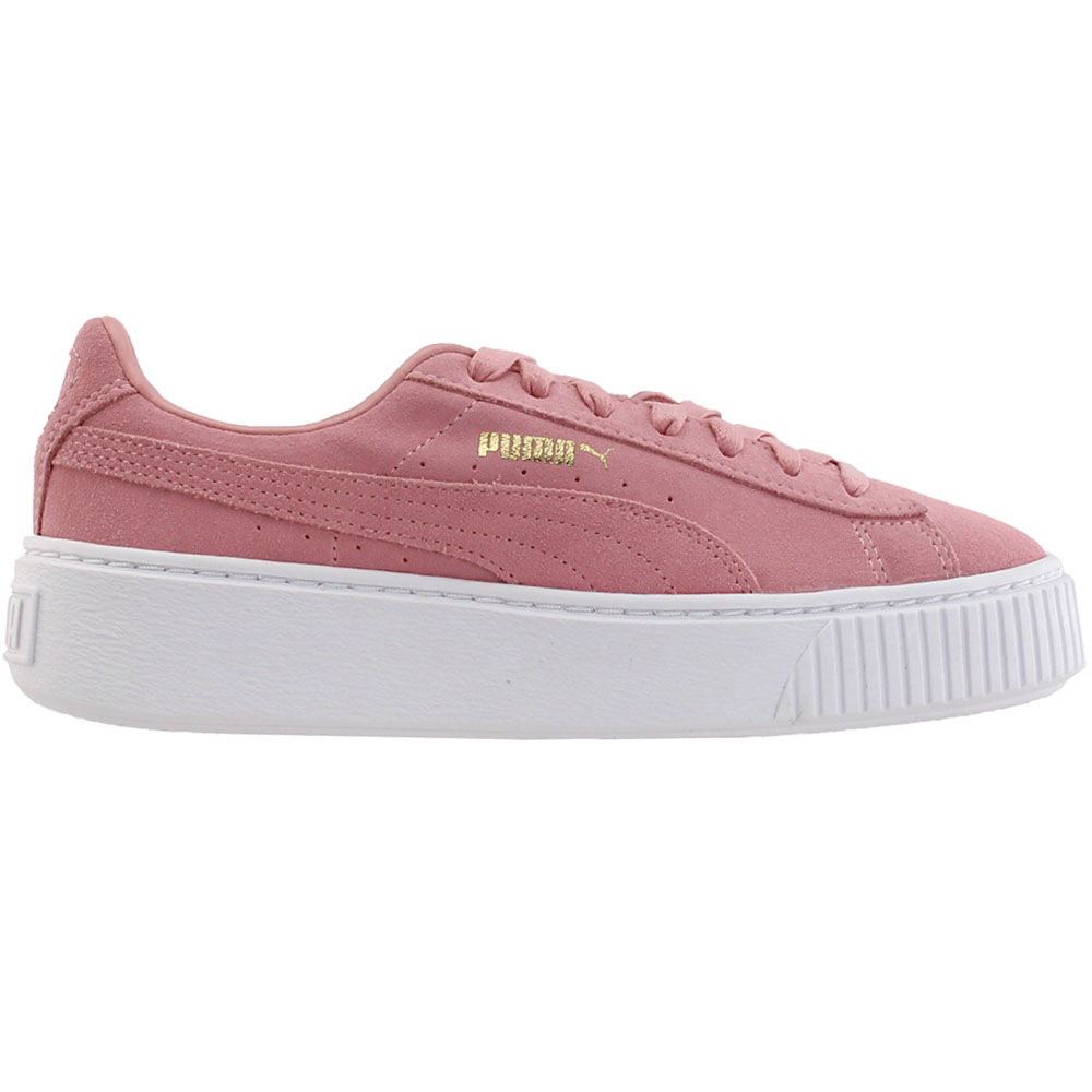 Puma Suede Classic Pink Womens Lace Up 