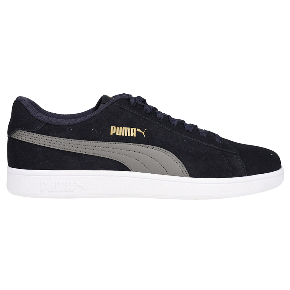 Puma Smash V2 Lace Up Mens Blue Sneakers Casual Shoes 364989-56