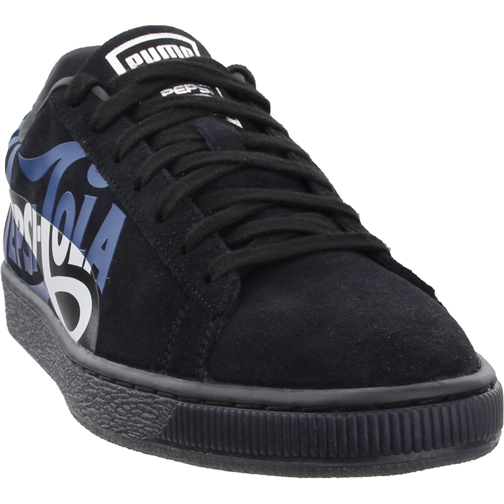 Puma Suede Classic x Pepsi Sneakers Black Mens Lace Up Sneakers