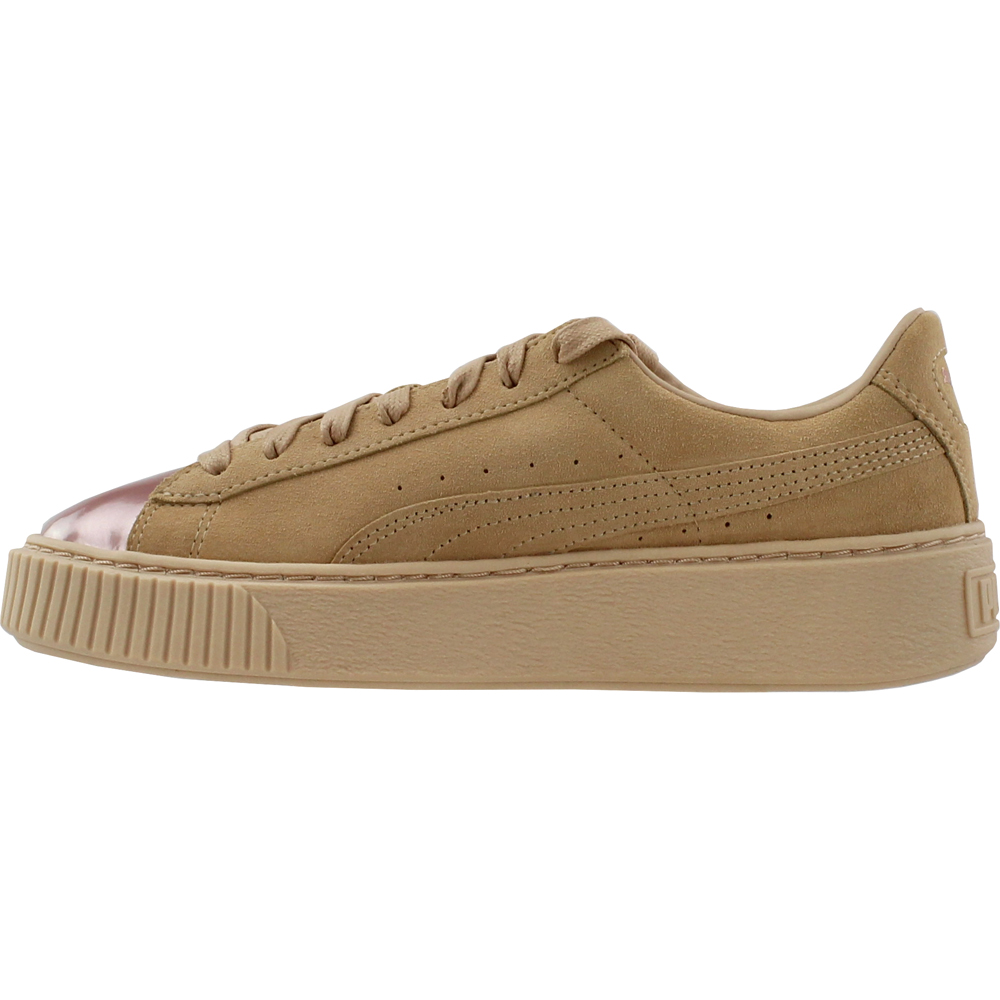 puma suede platform rose gold