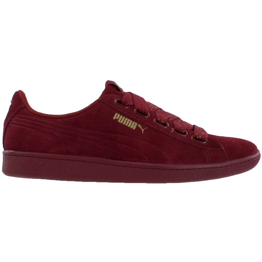 Puma Vikky Burgundy Womens Lace Up Sneakers