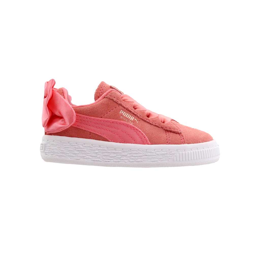 puma suede bow pink