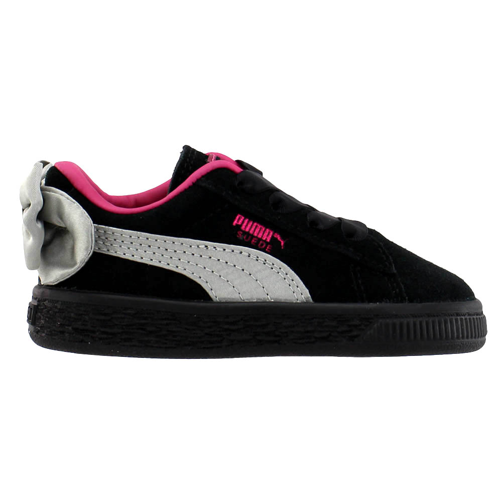 puma suede bow black