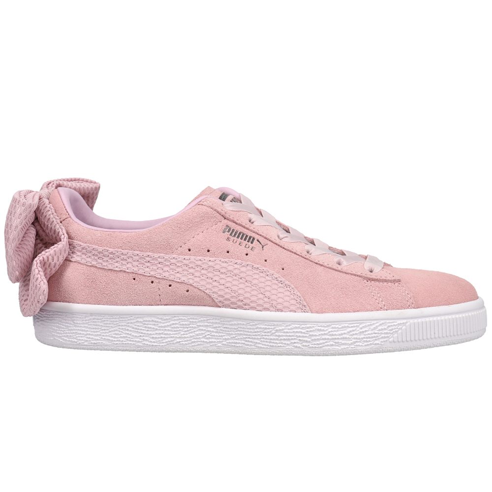 Puma Suede Bow Uprising Women's Sneakers, Size: 6, Pink