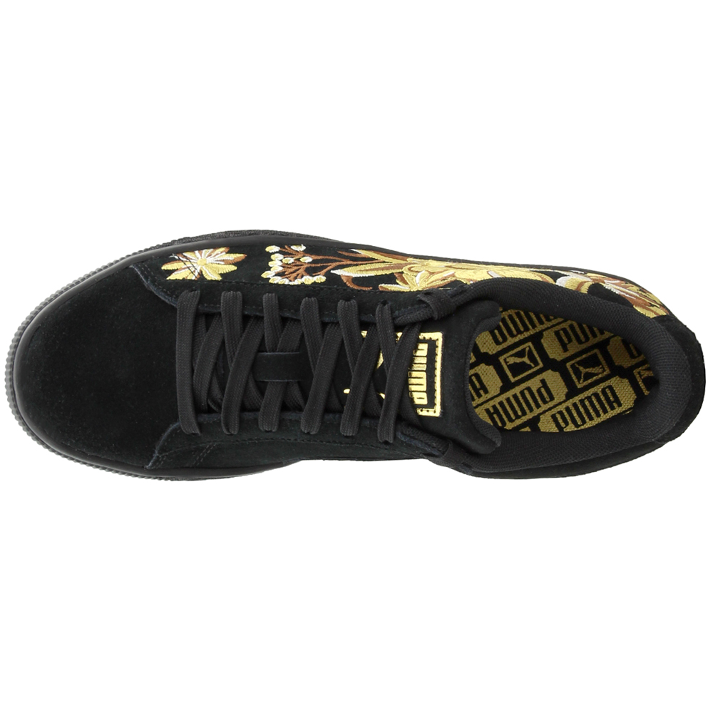 suede hyper embroidered women's sneakers