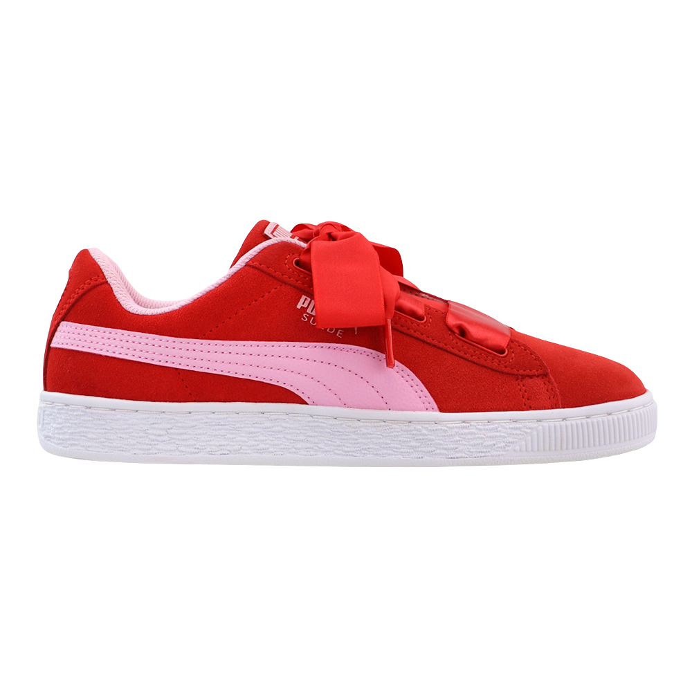 puma suede heart red