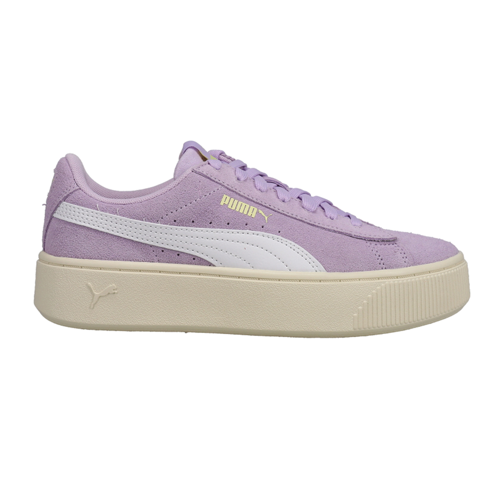 Puma Vikky Stacked Platform Sneakers Purple Womens Platform, Lace Up,  Sportstyle Sneakers