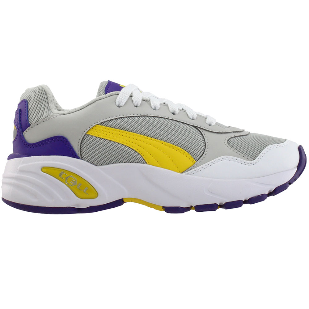 Mauve crack Brawl Puma CELL Viper Sneakers Grey, Purple, White, Yellow Mens Lace Up,  Sportstyle Sneakers