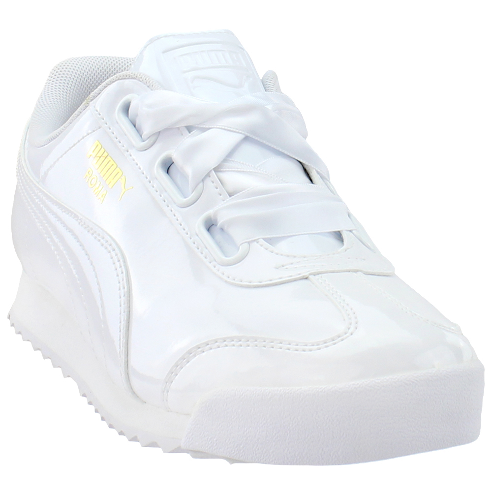 roma heart patent women's sneakers