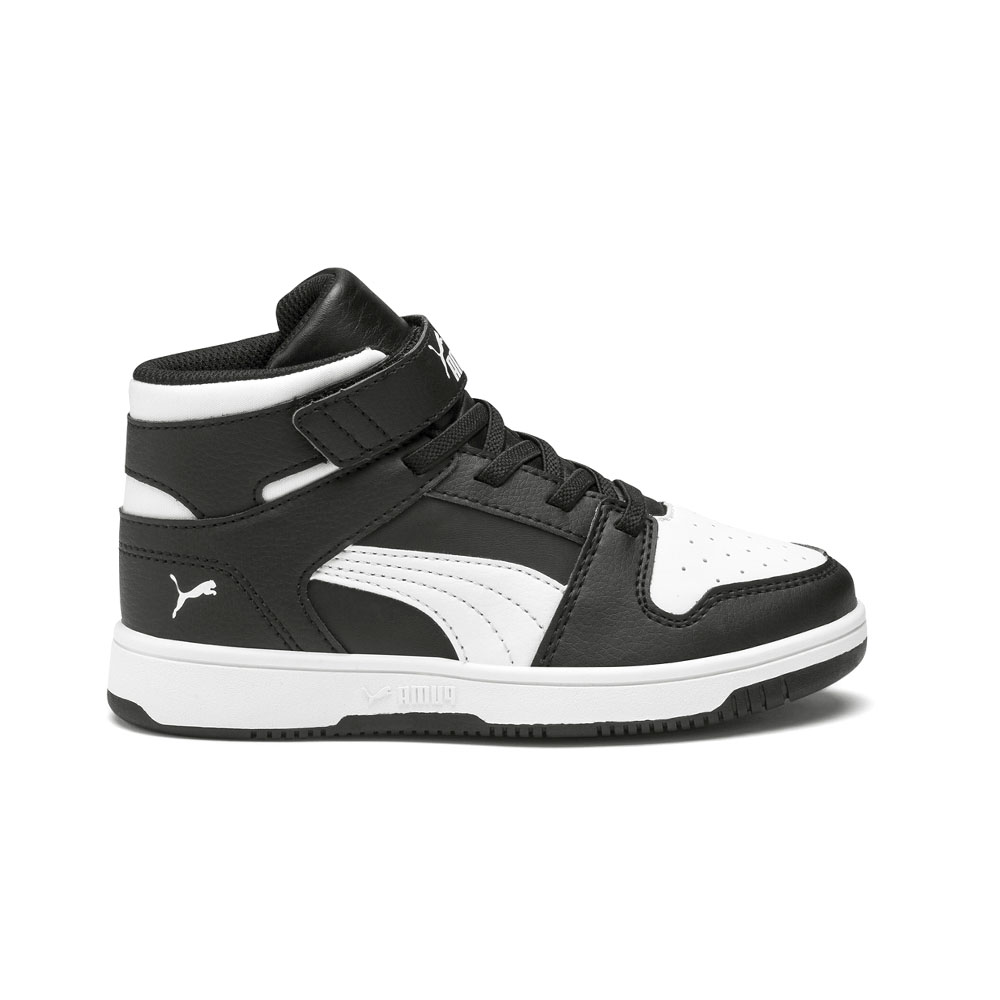 PUMA Rebound Layup Sl High Top Youth Boys Black, White