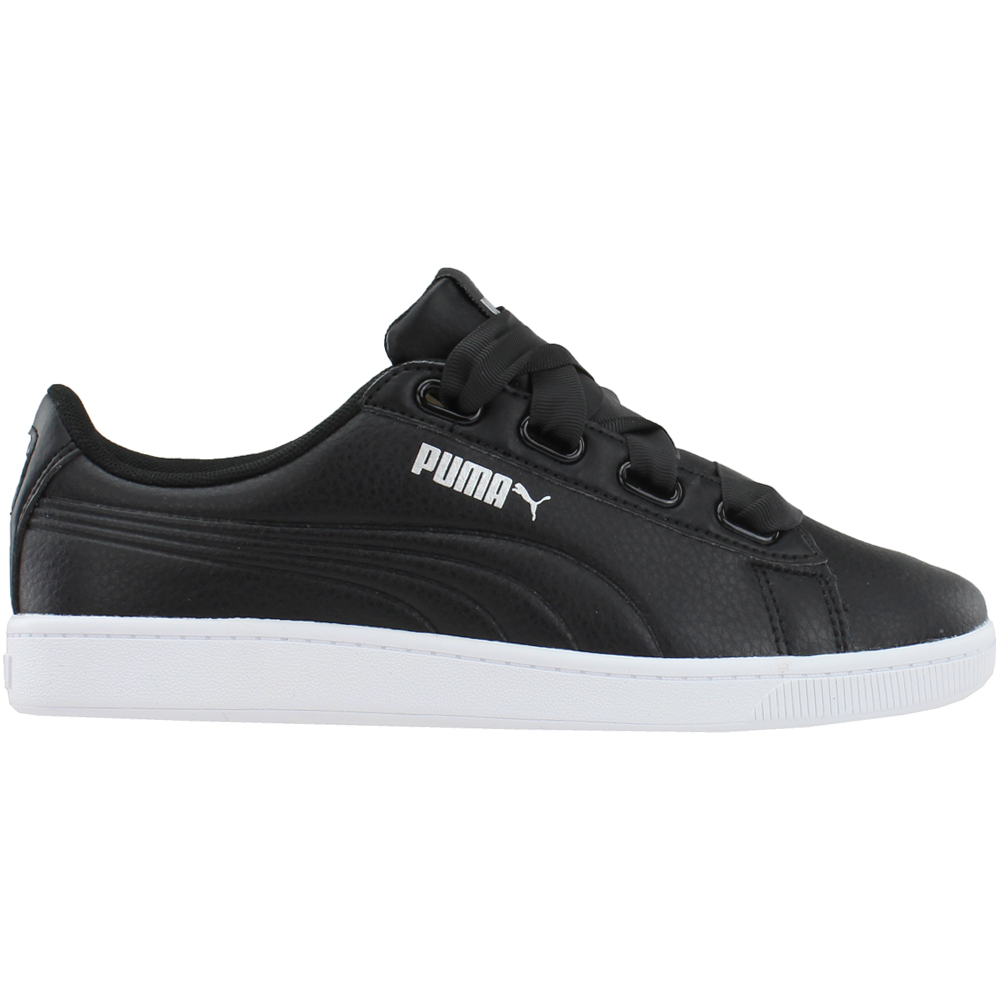 black puma trainers with ribbon laces