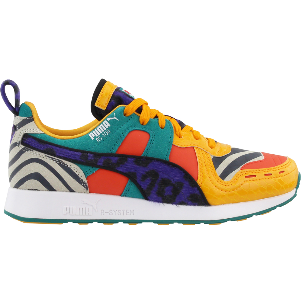 Puma Rs 100 Animal Big Kid Multi Mens Lace Up Sneakers