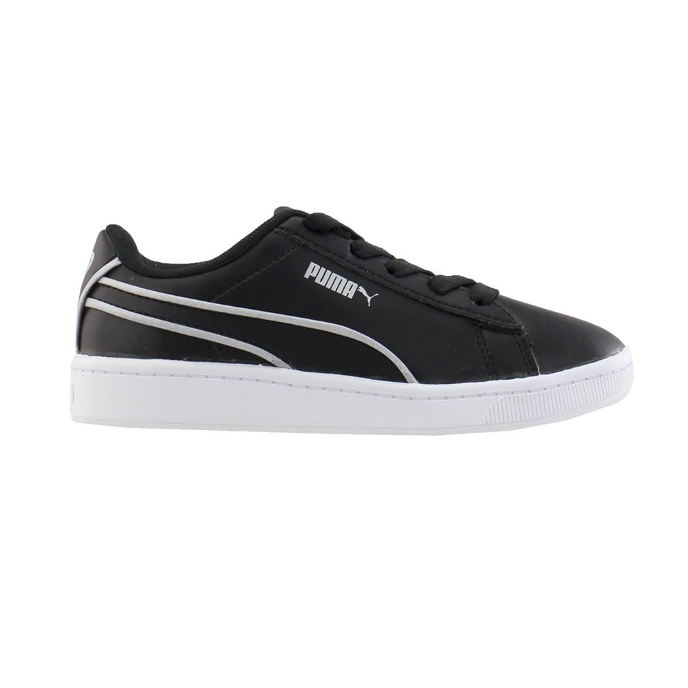 Puma Vikky2 Hem AC Sneakers (Little Kid) Black Girls Lace Up Sneakers
