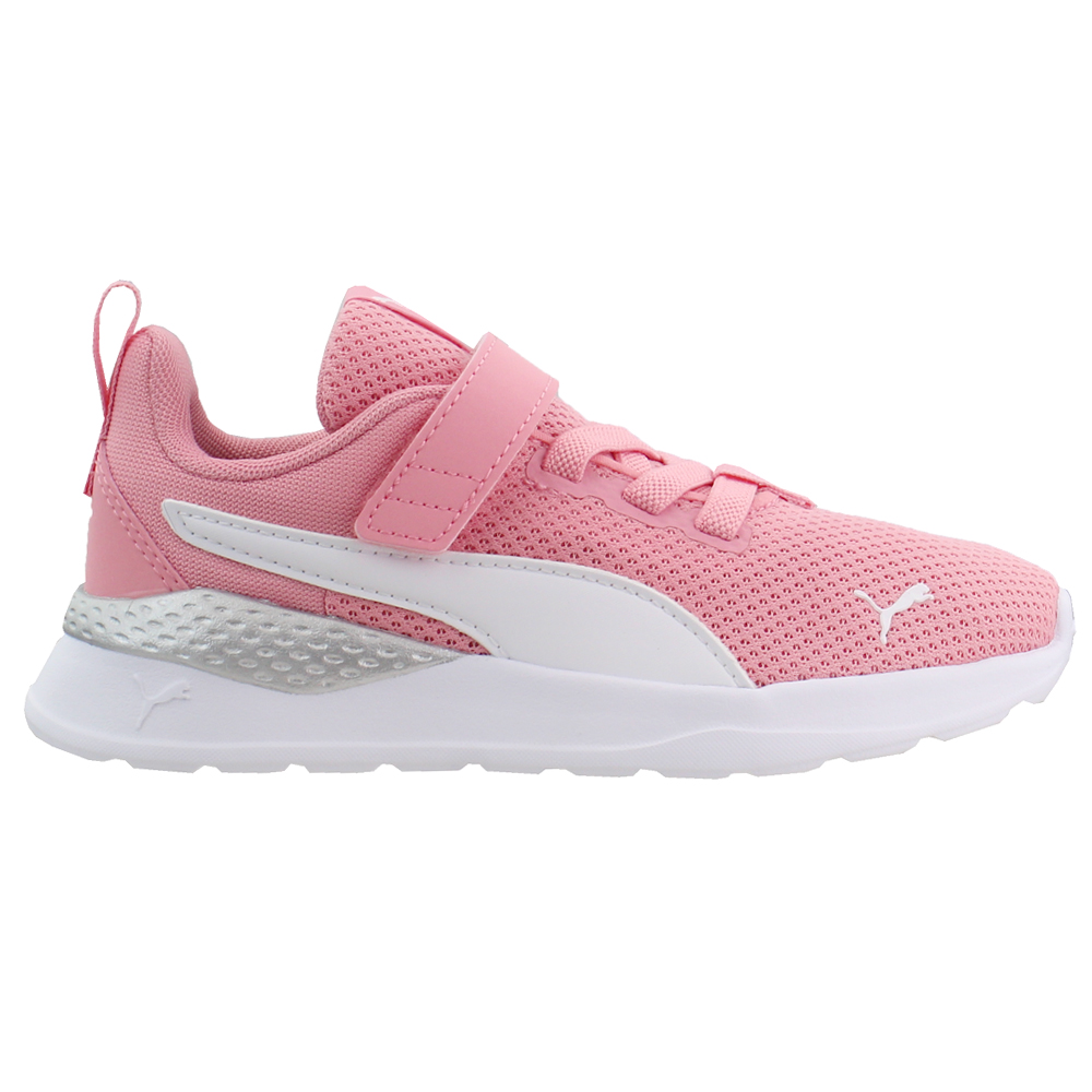 Puma Anzarun Lite AC Sneakers (Little Kid) Pink Girls Lace Up Sneakers