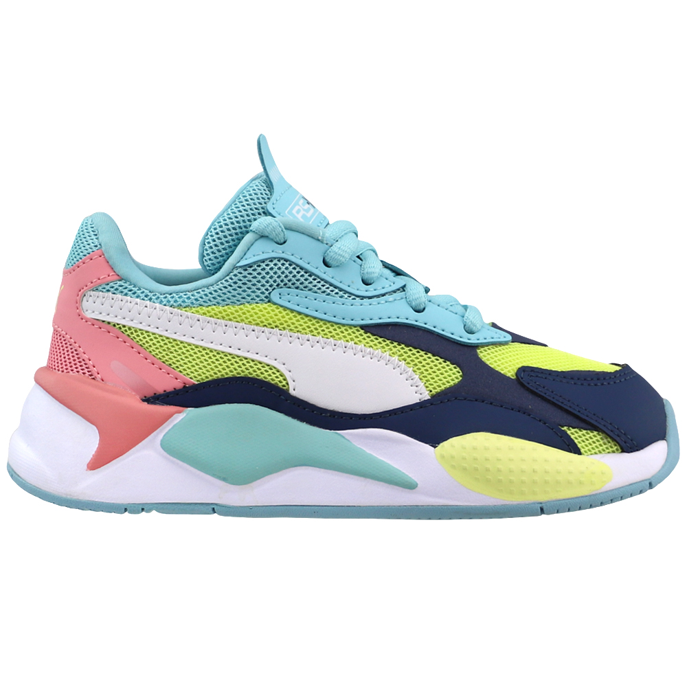 Shop Blue Boys Puma RS-X3 Tailored AC Lace Up Sneakers (Little Kid)