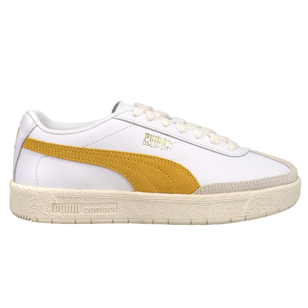 Puma Oslo-City Premium Lace Up Sneakers White Mens Lace Up Sneakers
