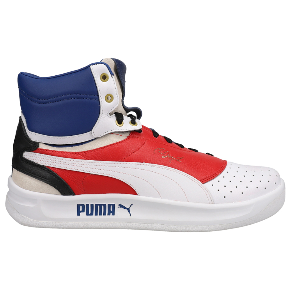 Shop White Mens Puma T3Ch Spec High Top Sneakers (Big