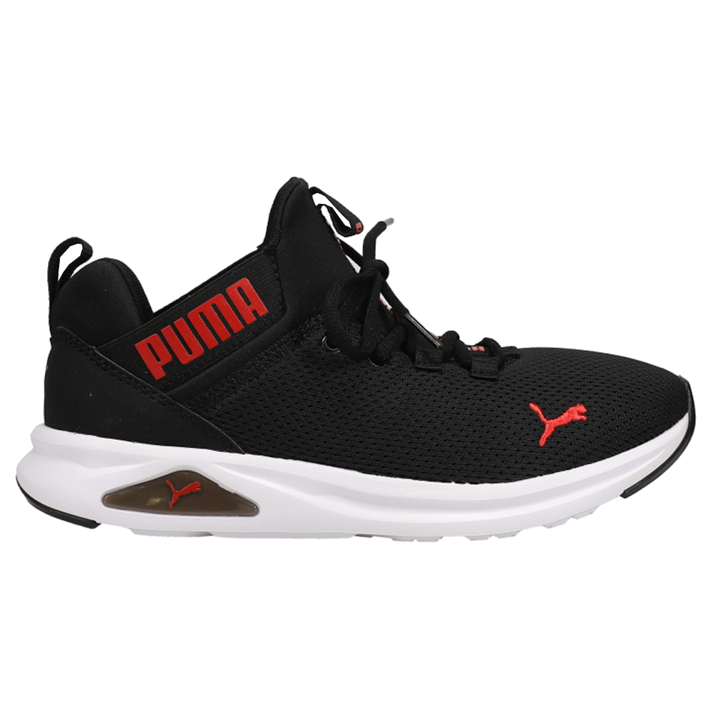 Puma Enzo 2 Uncaged Training Shoes (Big Kid) Running Shoes- Black,Red-