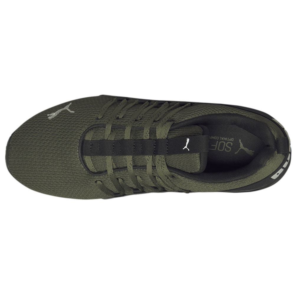 Puma Axelion Refresh Wide Running Mens Green Sneakers Athletic Shoes