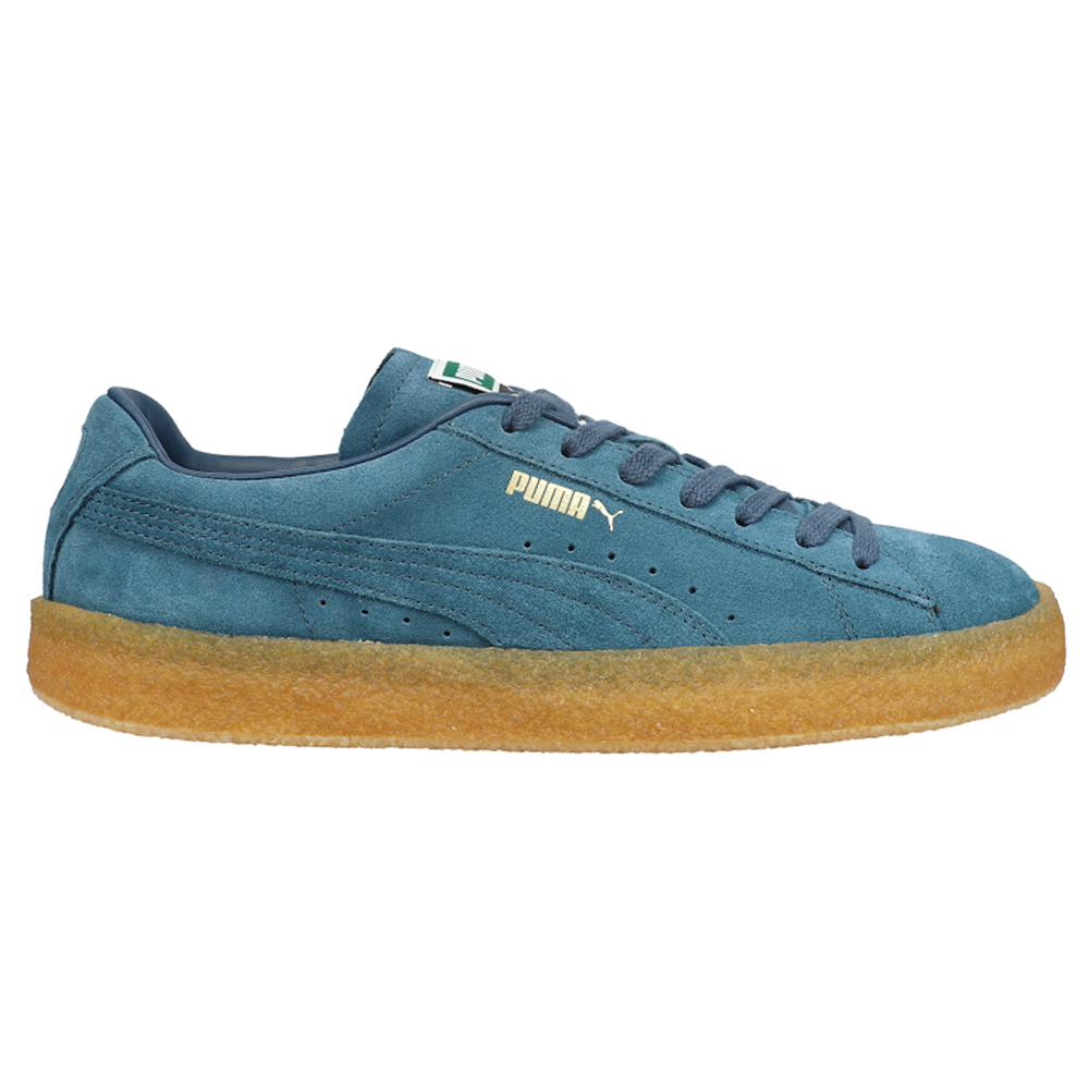 Puma Suede Crepe Lace Up Sneakers Casual Shoes- Blue- Mens