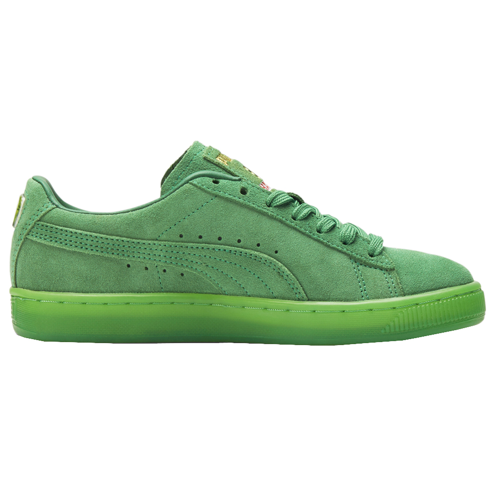 Shop Green Puma Suede Lace Sneakers (Big Kid)