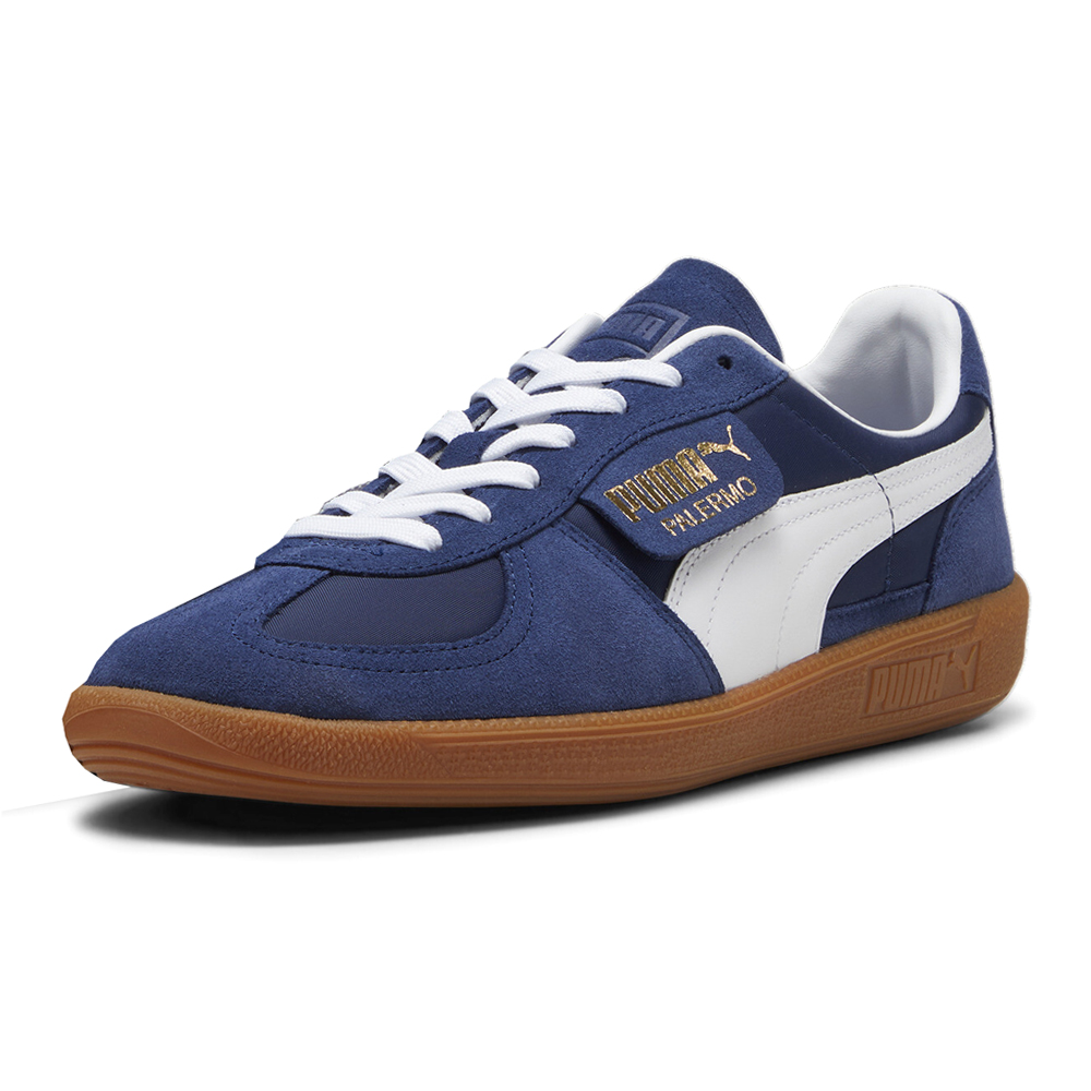 Puma Palermo Og Lace Up Mens Blue Sneakers Casual Shoes 38301101 | eBay