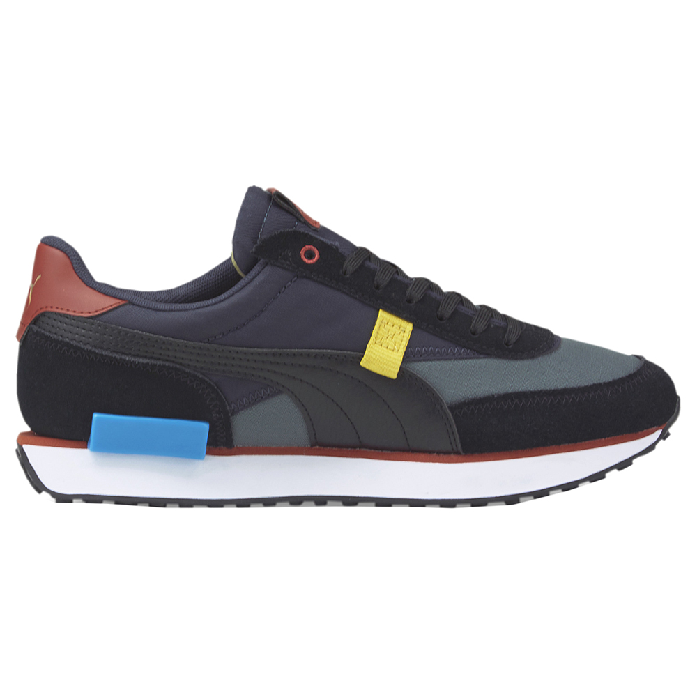 Shop Black Mens Puma Future Rider Displaced Sneakers Shop Black Mens Puma Future Rider Displaced Sneakers