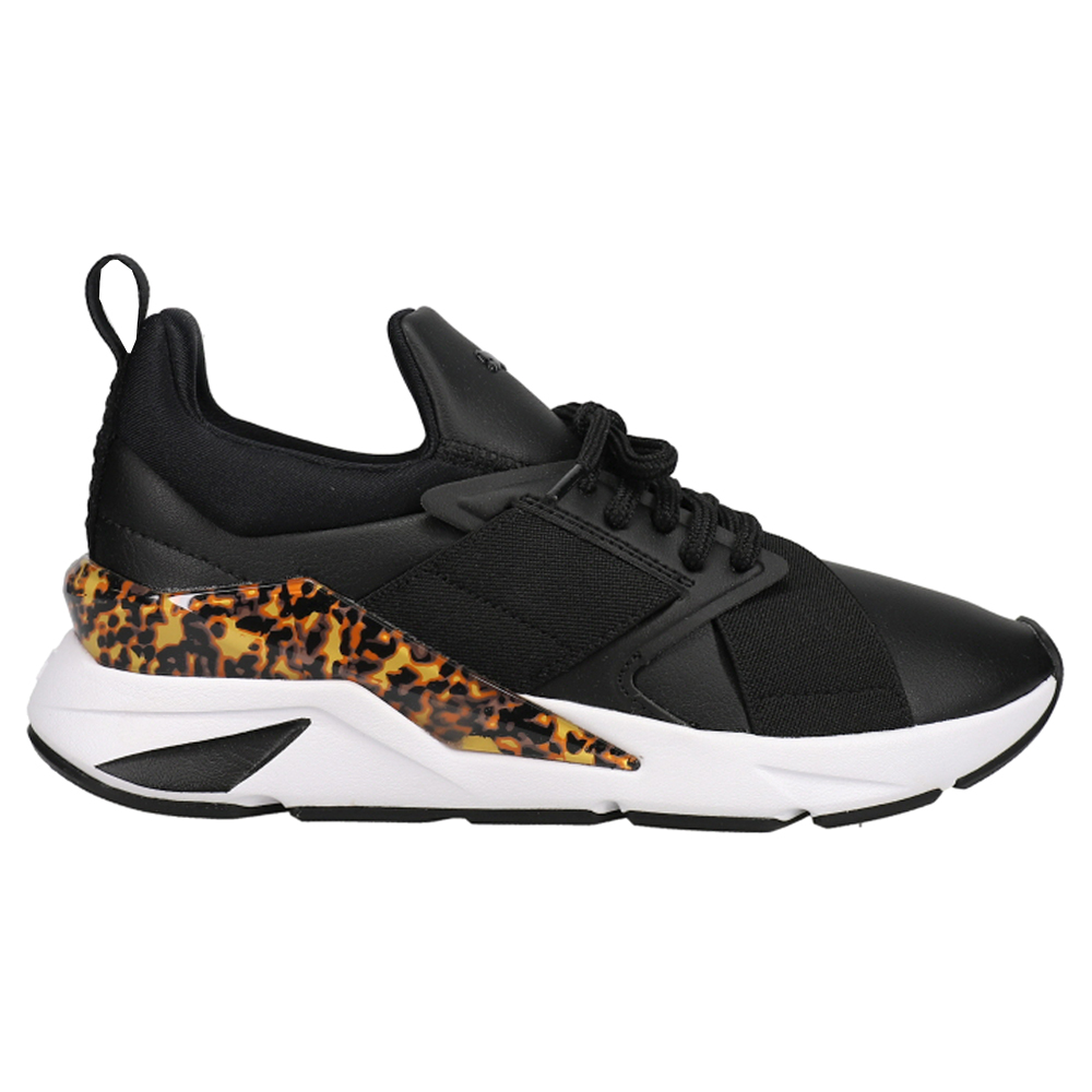 Great Barrier Reef toezicht houden op vraag naar Shop Black Womens Puma Muse X5 Leopard Lace Up Sneakers